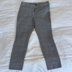 LOFT Gray Plaid Dress Pants